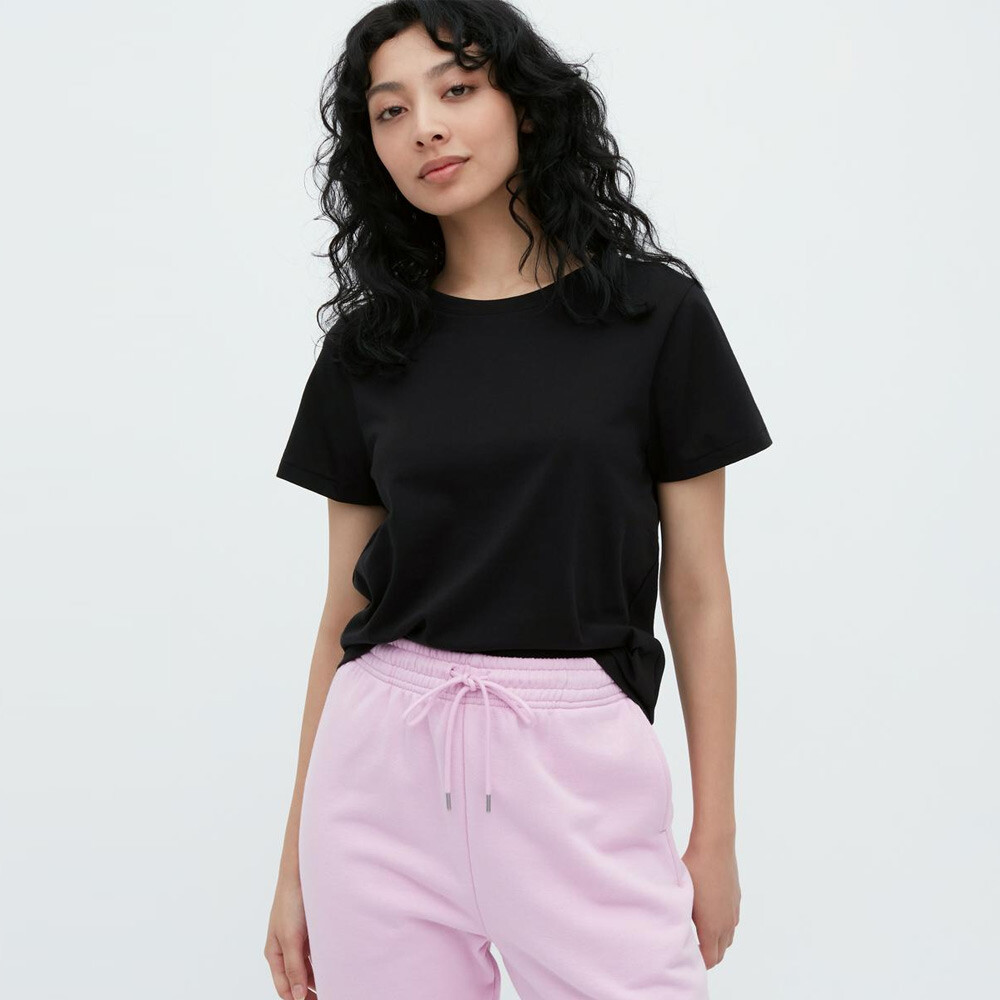 

Женская футболка Uniqlo Variety T SUPIMA COTTON с круглым вырезом, черный