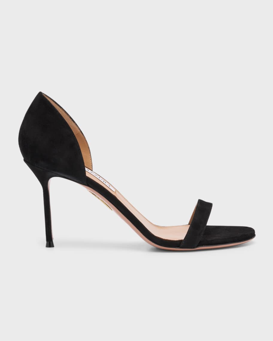 

Замшевые сандалии на шпильке Uptown Aquazzura