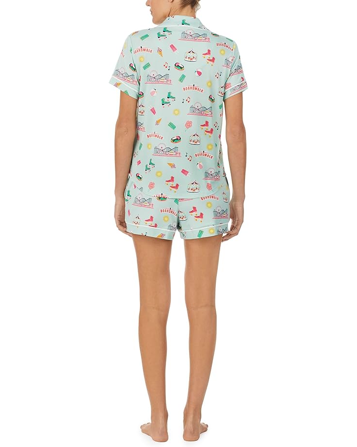 Пижамный комплект Kate Spade New York Brushed Jersey Short Sleeve Short PJ Set, цвет Board Walk