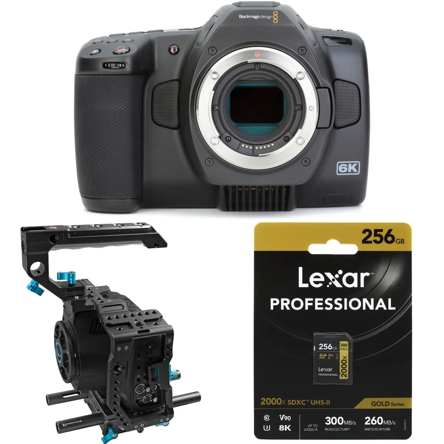 

Blackmagic Design Pocket Cinema Camera 6K Pro и Kondor Blue Комплект базовой установки Blackmagic Pocket 6K Pro