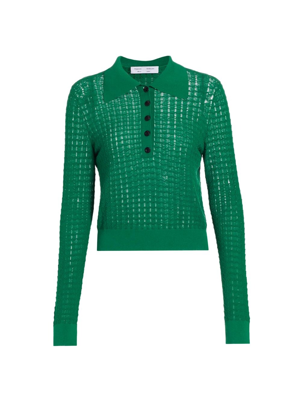 

Рубашка поло Pointelle Proenza Schouler White Label, зеленый
