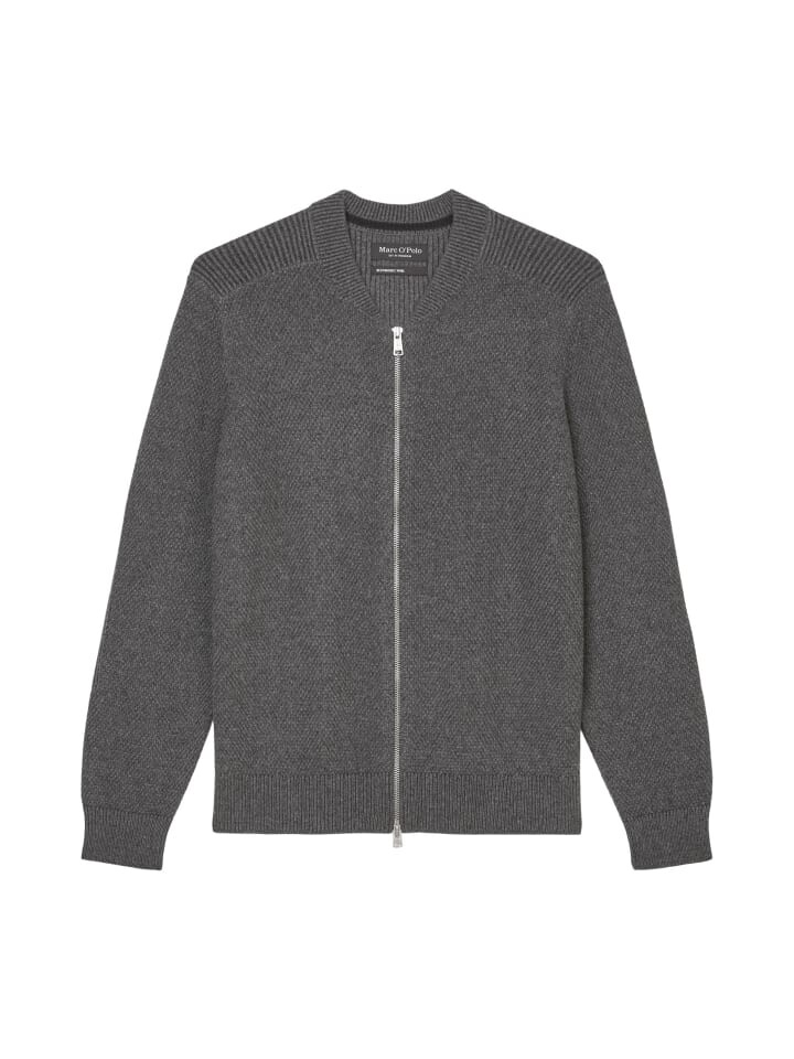 

Кардиган Marc O'Polo Zipper Strickjacke regular, цвет graphite grey melange