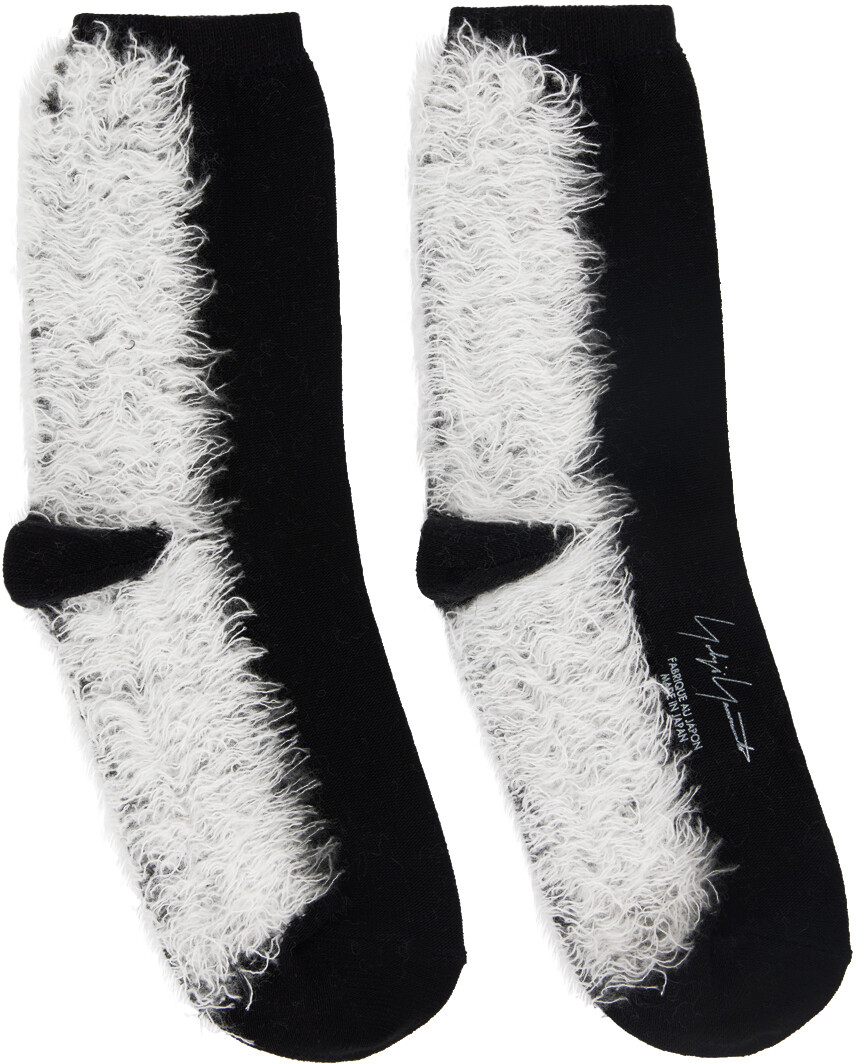 

Черные меховые носки Yohji Yamamoto