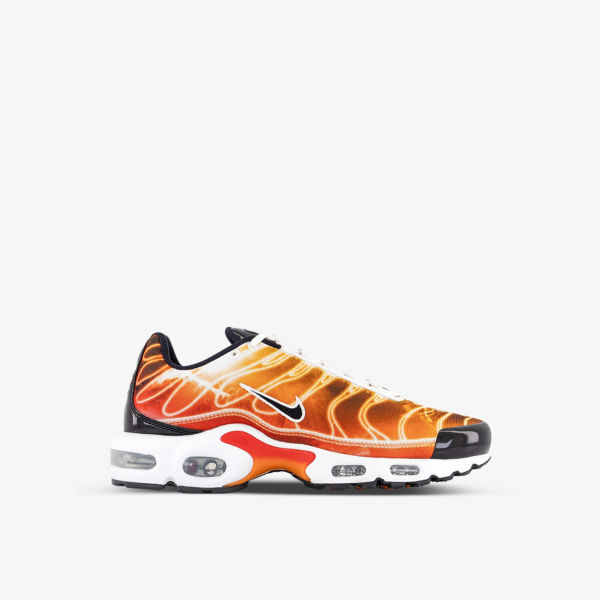 

Кроссовки с низким берцем из тканого материала Air Max Plus с фирменной вышивкой Nike, черный