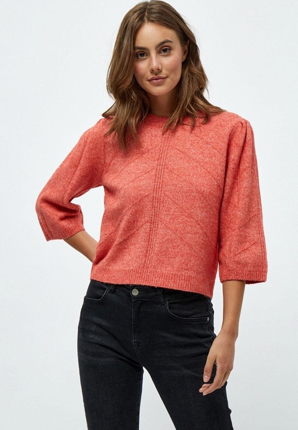 

Свитер PEPPERCORN Lenore 3/4 Sleeve, насыщенно-оранжевый