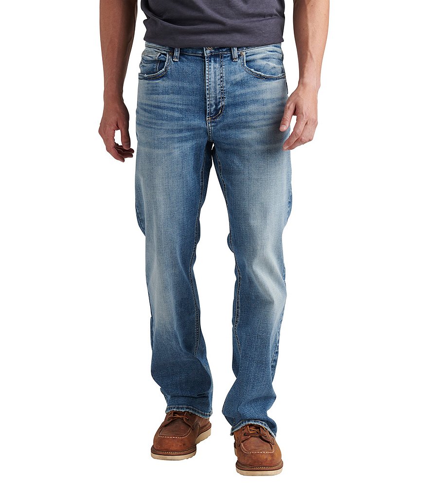 Джинсы Silver Jeans Co. Craig Easy-Fit Bootcut из денима, синий