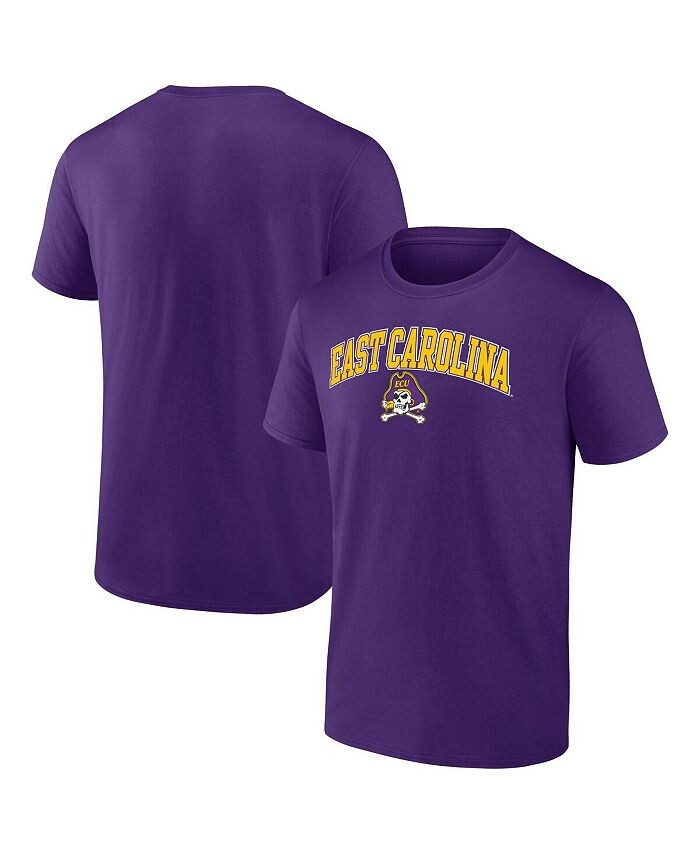 

Мужская фиолетовая футболка с логотипом ECU Pirates Campus Fanatics, фиолетовый