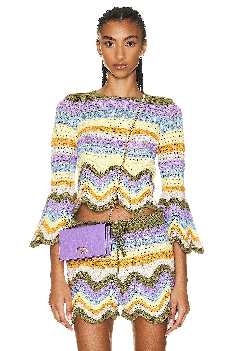 

Свитер Zimmermann Raie Stripe Knit Top, цвет Multi