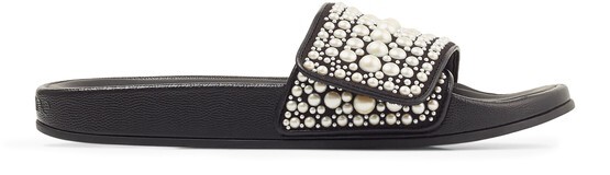 

Кожаные шлепанцы Fitz/f Jimmy Choo, черный