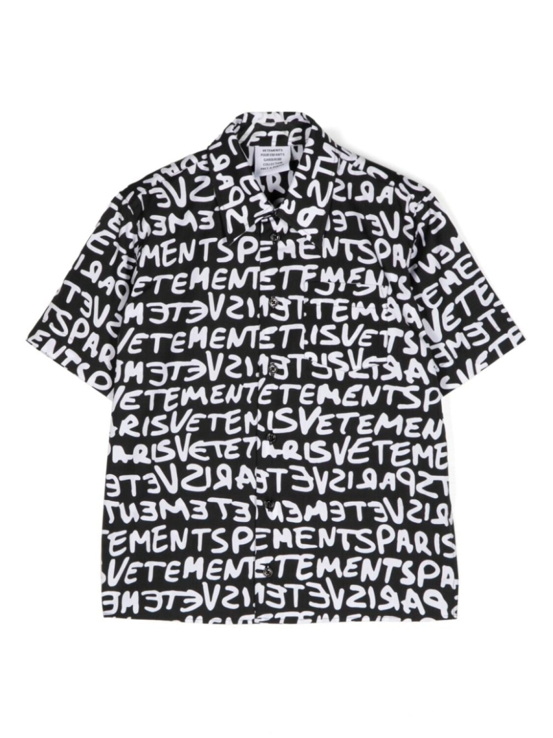 

VETEMENTS рубашка с логотипом, черный