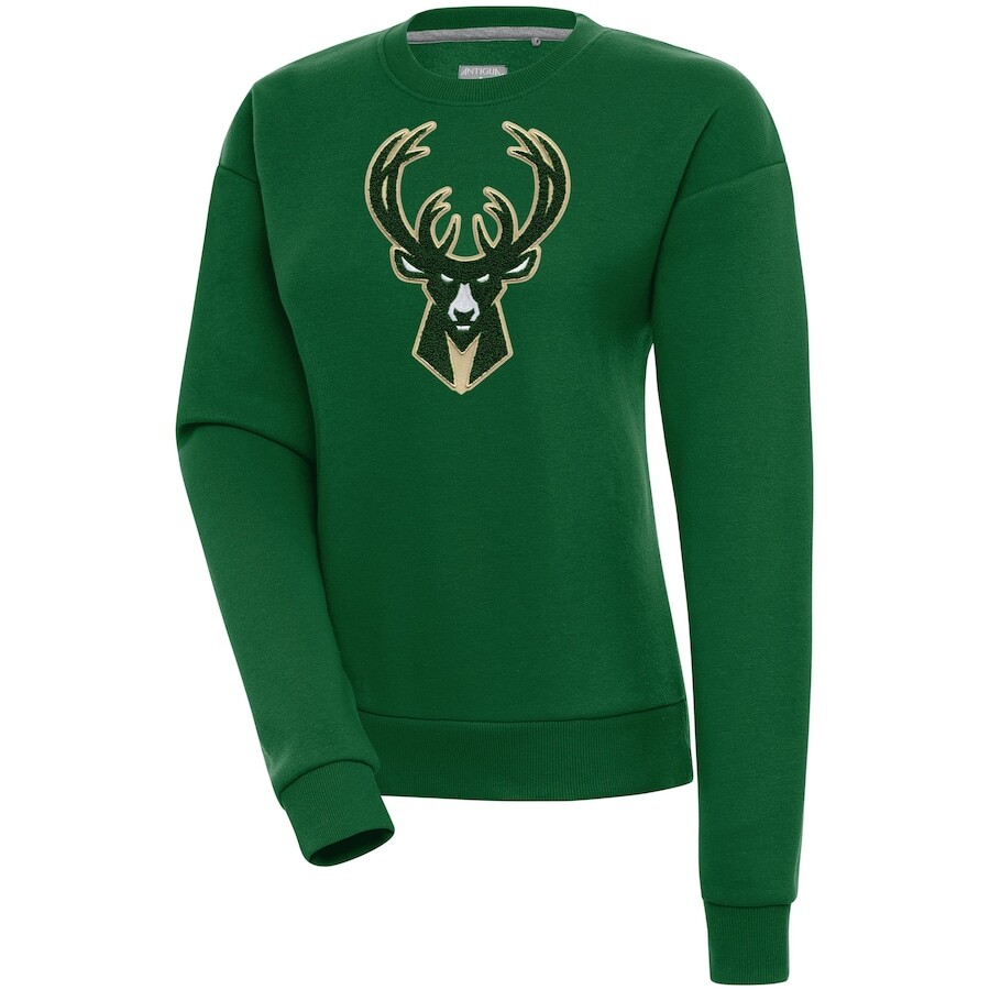 

Толстовка Antigua Milwaukee Bucks, зеленый