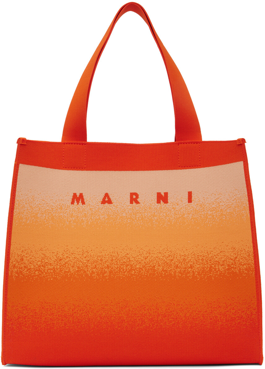 

Оранжевая сумка для покупок Marni