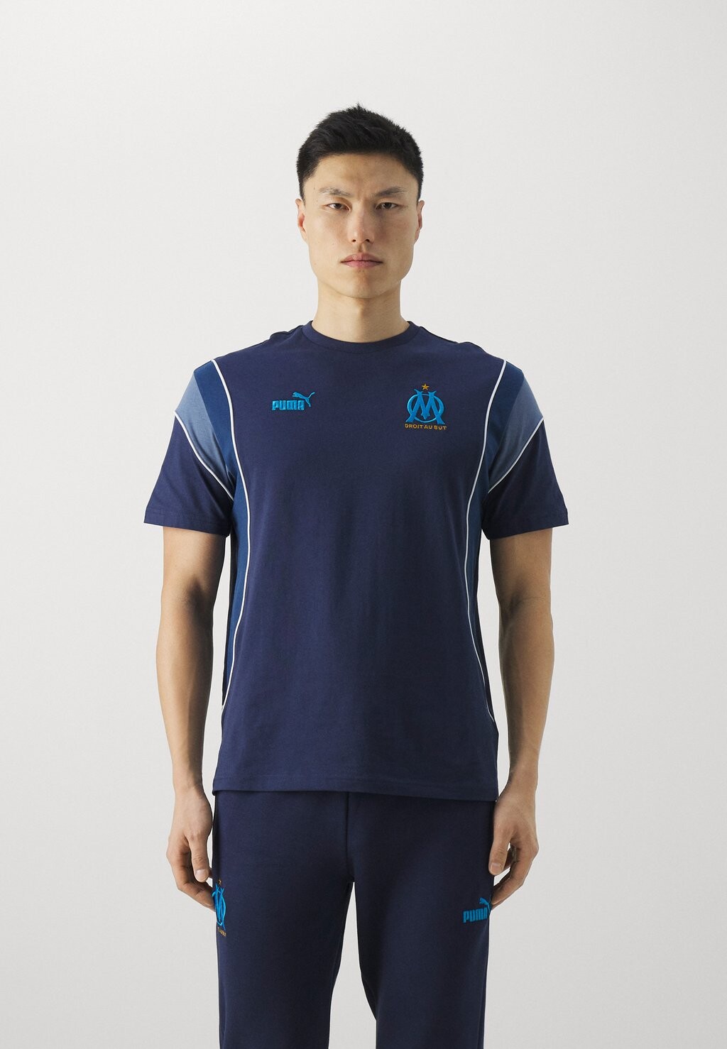 

Team Olympique De Marsaille Ftblarchive Tee Puma, цвет navy/persian blue