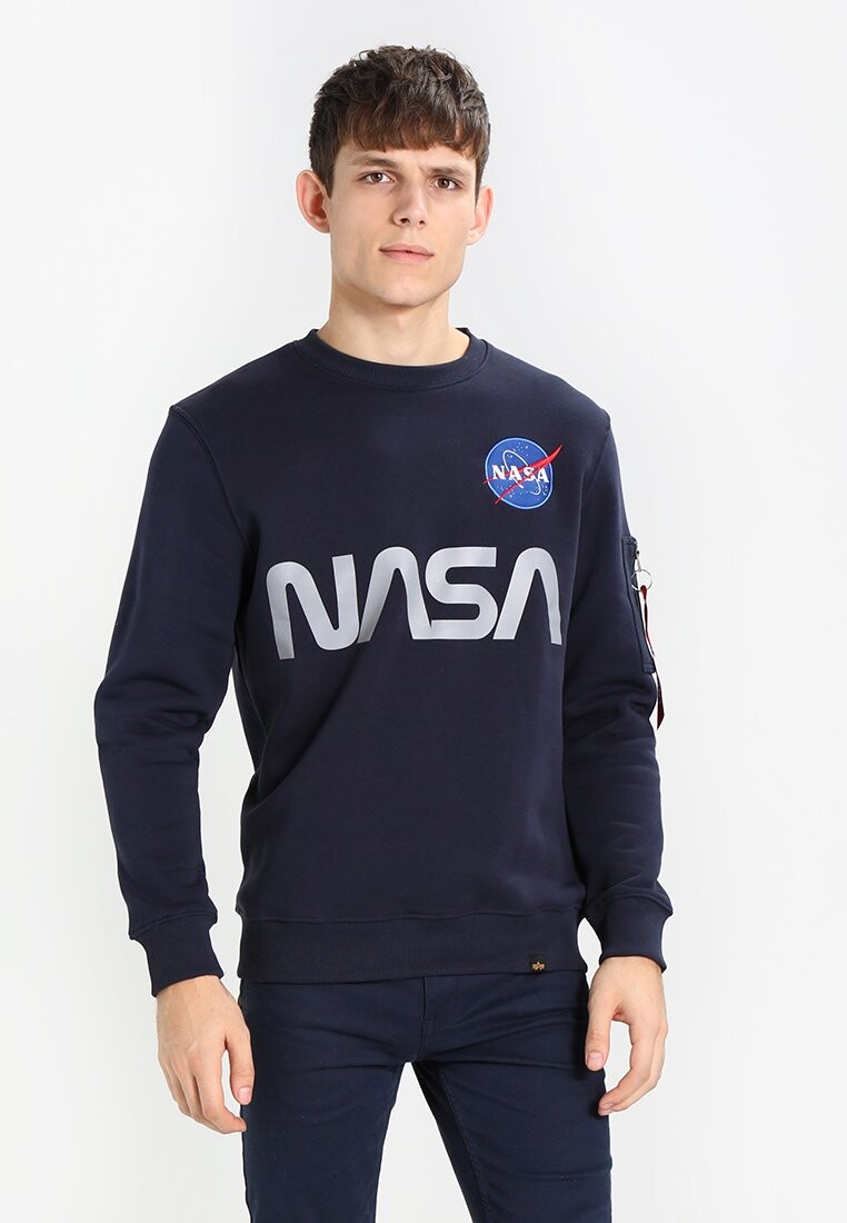 

Толстовка с капюшоном Alpha Industries, темно-синий