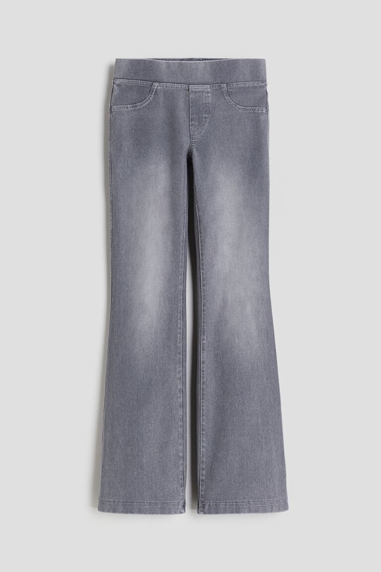 

Расклешенные брюки из джерси H&M, серый