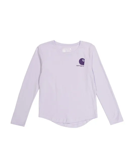 

Вязаная футболка с длинными рукавами для больших девочек Carhartt, цвет Lavender