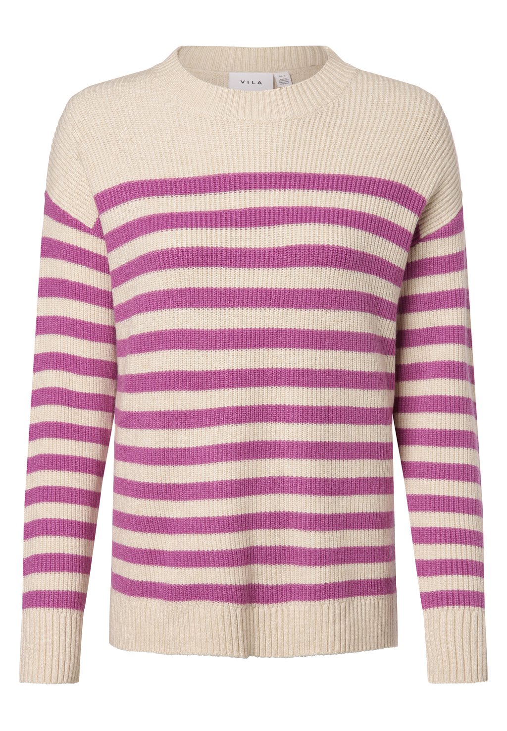 Вязаный свитер GESTREIFTER VILA, цвет beige purple