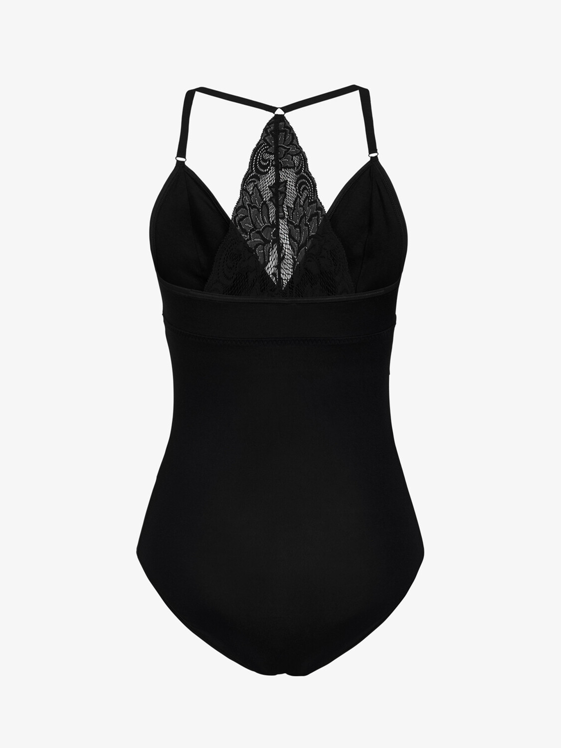

Боди Erlich Textil Träger mit Spitze im RT Johanna, черный
