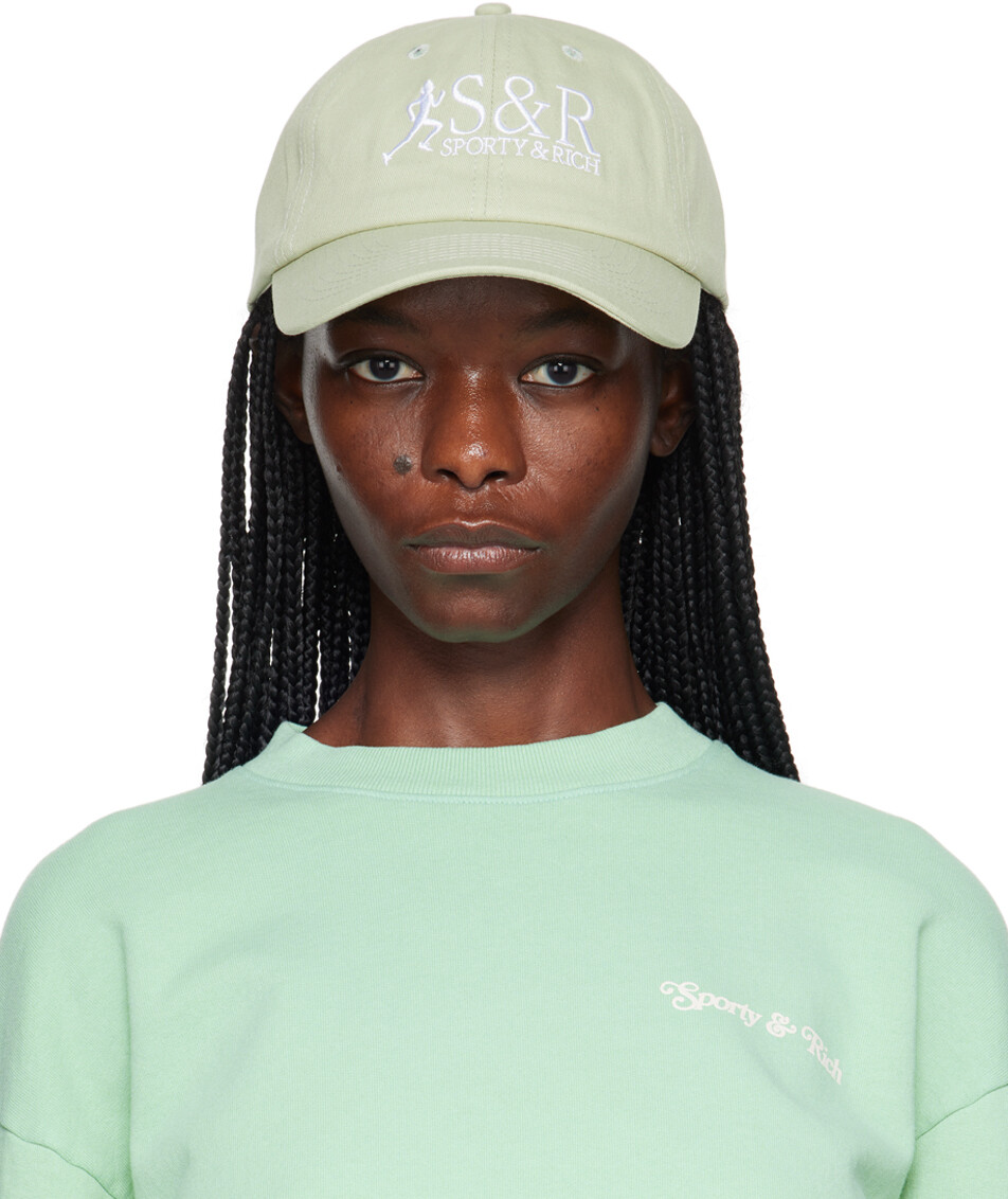 

Эксклюзивная зеленая кепка SSENSE Sporty & Rich