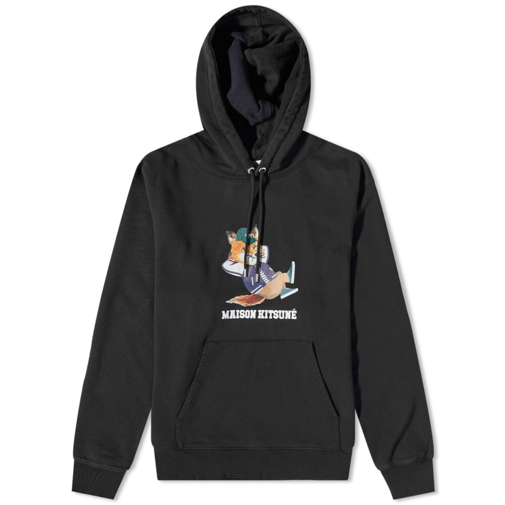 

Свободное худи Maison Kitsune Dressed Fox, черный