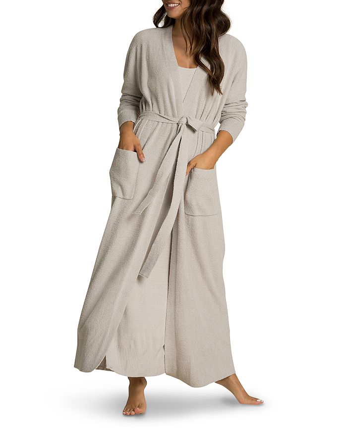 Длинный халат в рубчик CozyChic Lite BAREFOOT DREAMS халат cozychic для взрослых barefoot dreams