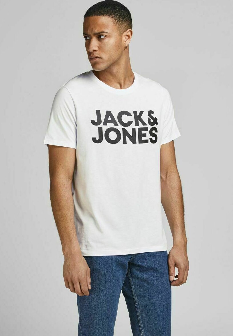 

Футболка с принтом Jack & Jones, молочный