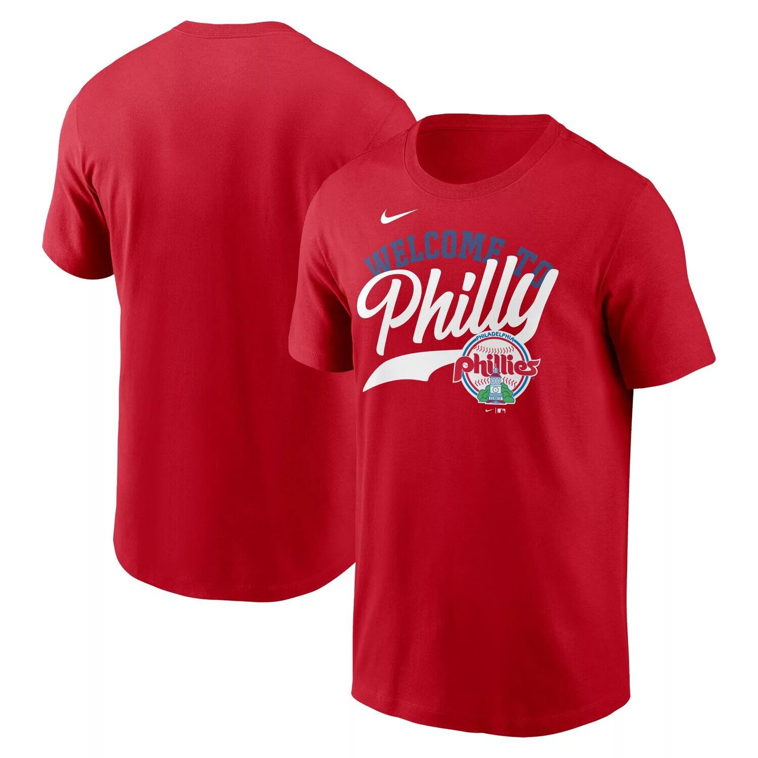 

Мужская красная футболка Nike Philadelphia Phillies Wordmark Local Team, Красный