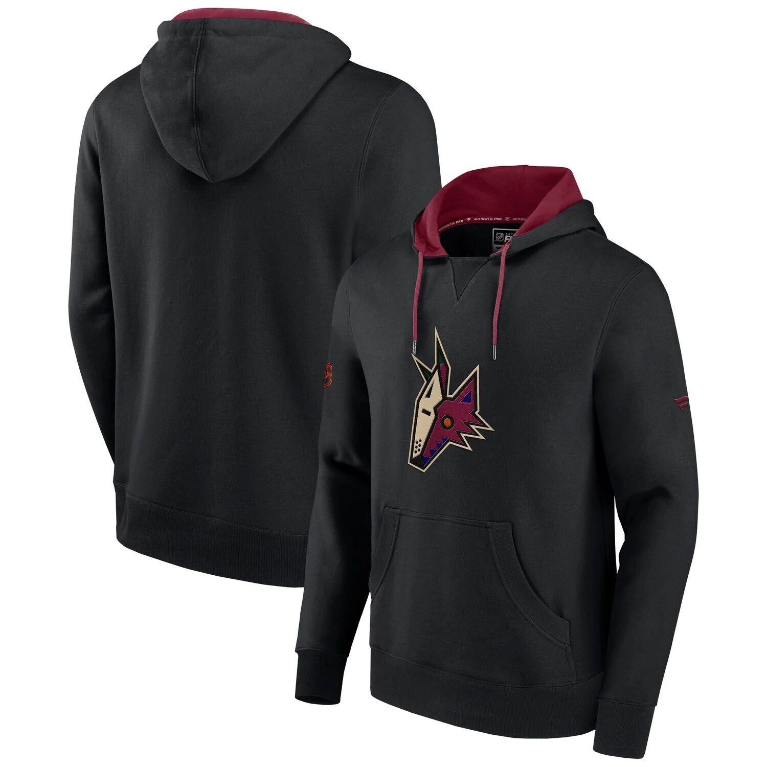 

Мужской черный пуловер с капюшоном с фирменным логотипом Arizona Coyotes Special Edition 2.0 Team Fanatics