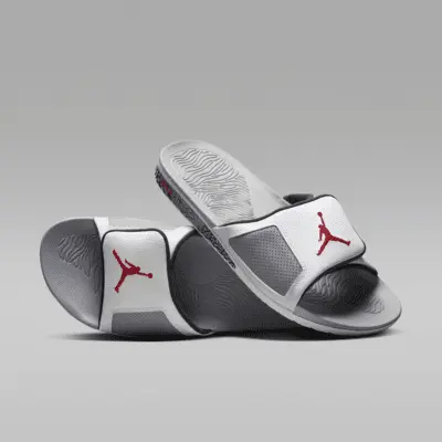 

Шлепанцы Jordan Hydro III, цвет Summit White/Cement Grey/Black/Fire Red