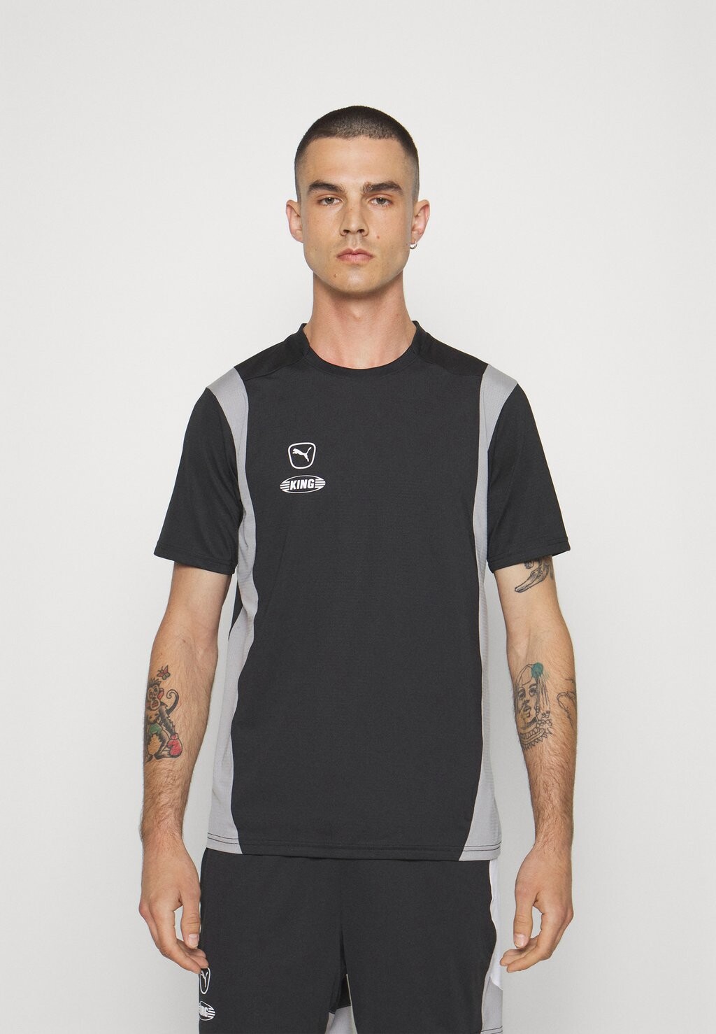 

Футболка спортивная KING PRO Puma, черный/серый бетон