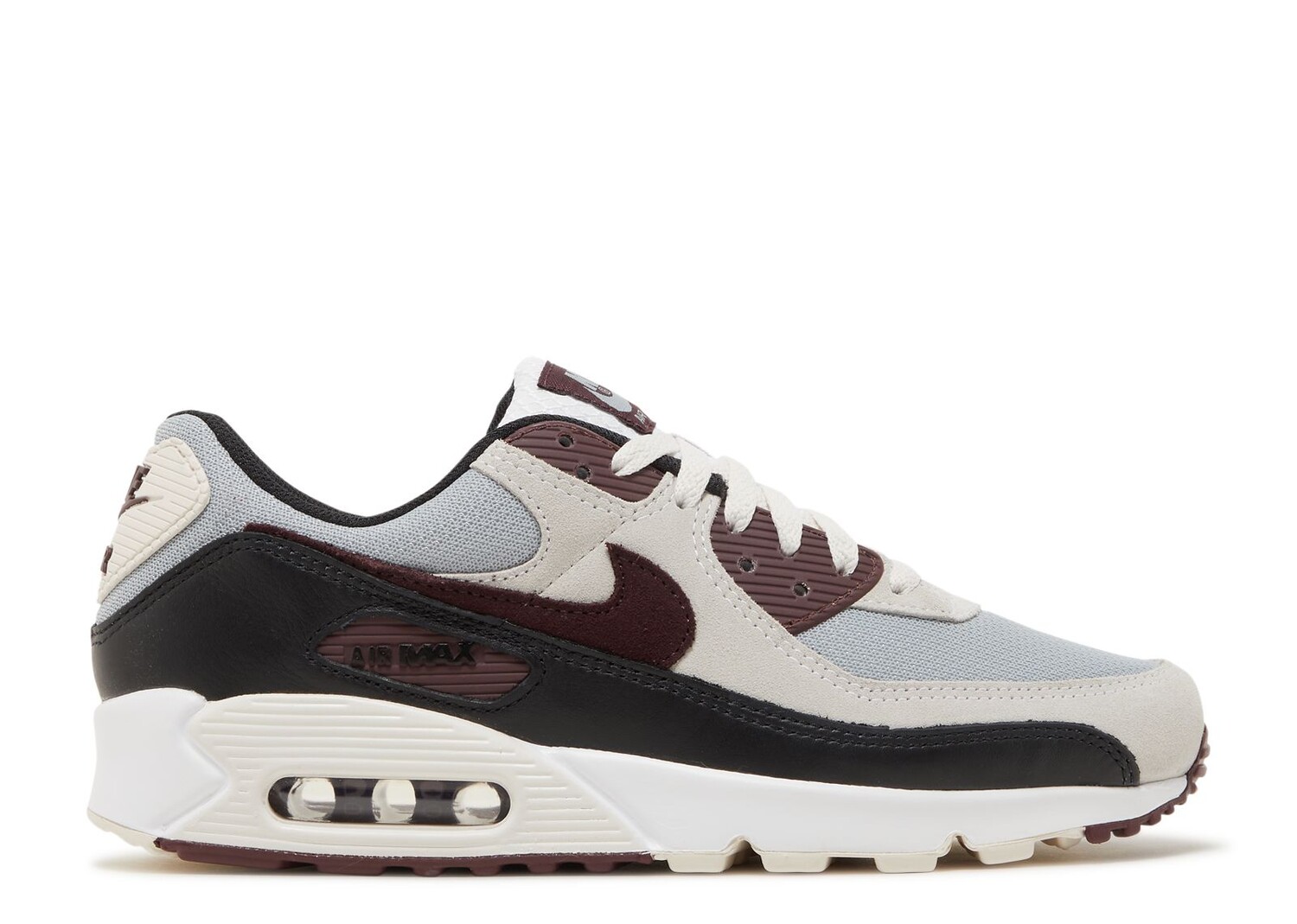 

Кроссовки Nike Air Max 90 'Burgundy Crush', серый, Серый;черный