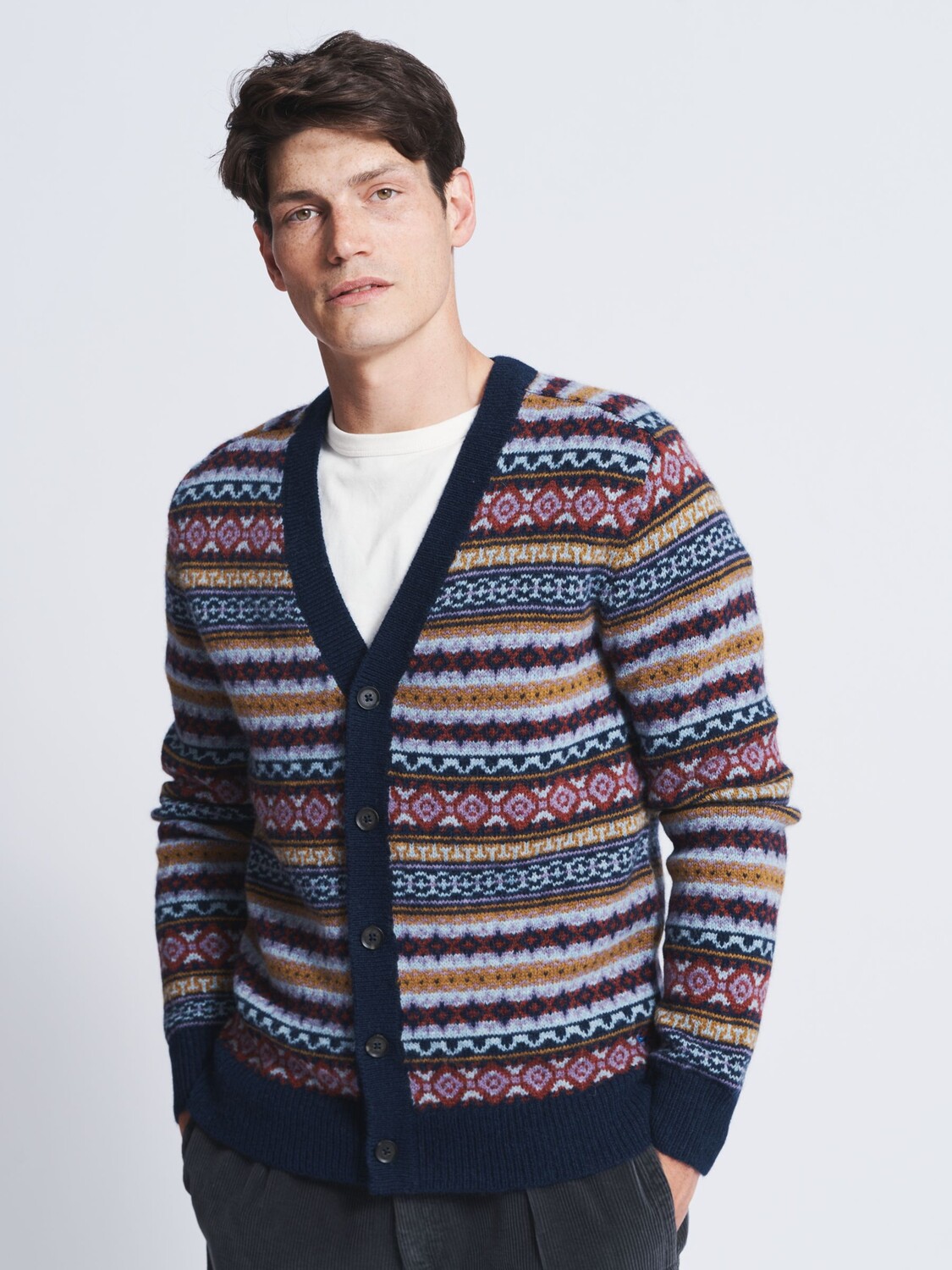 

Кардиган с длинными рукавами Fair Isle Aubin, мульти