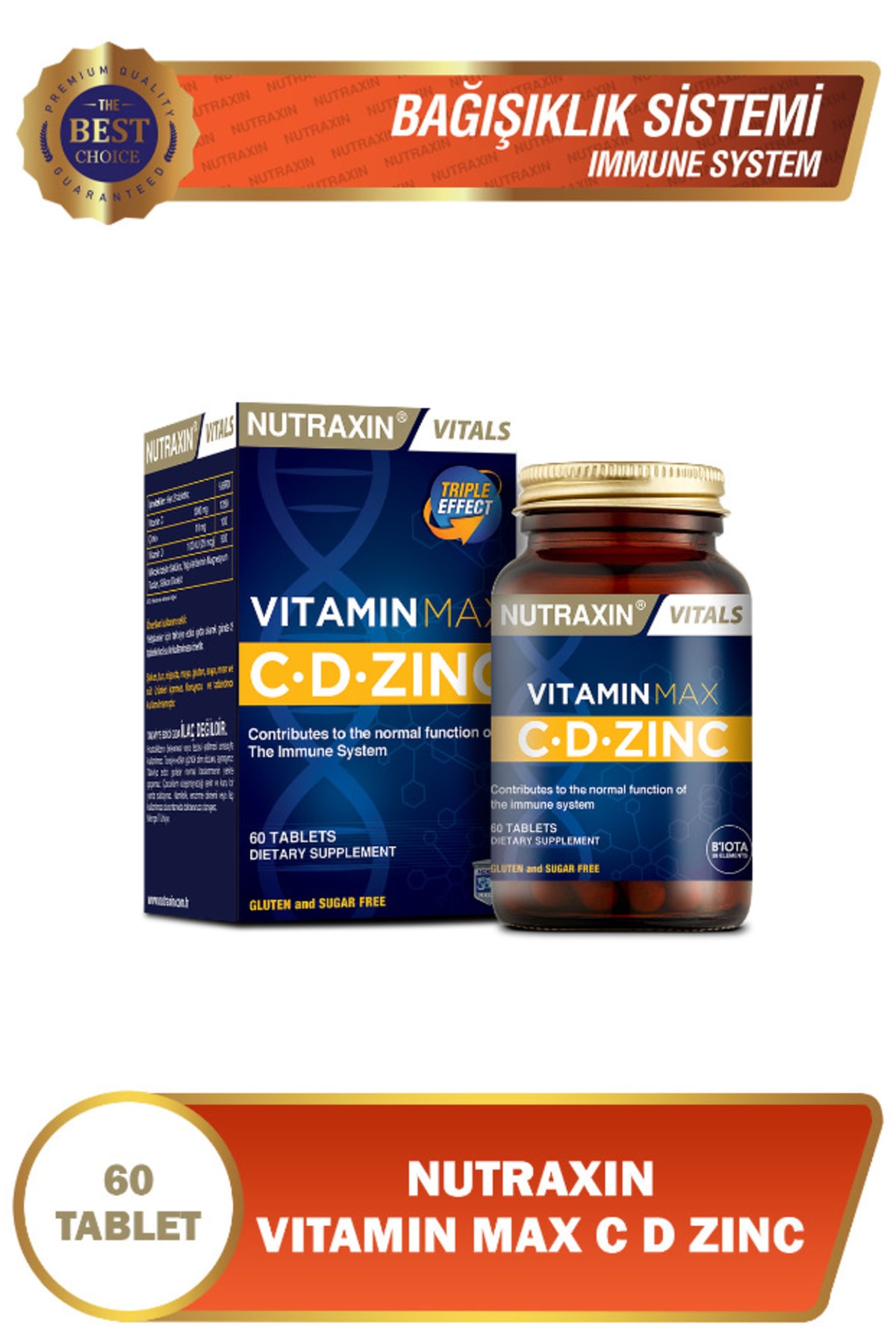 

Nutraxin Витамин Макс CD-Zinc 60 таблеток -