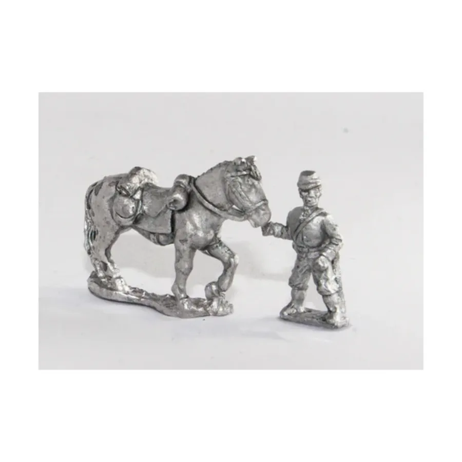 

2 конюшни в Кепи с 4 лошадьми, American Civil War Miniatures - Union/Confederate (15mm)