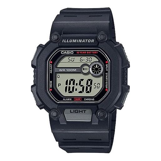 

Часы CASIO Quartz Waterproof Sports Shockproof Mens Black Digital, черный