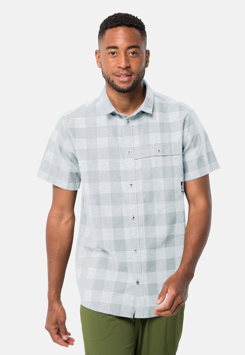 

Рубашка HIGHLANDS Jack Wolfskin, цвет soft blue check