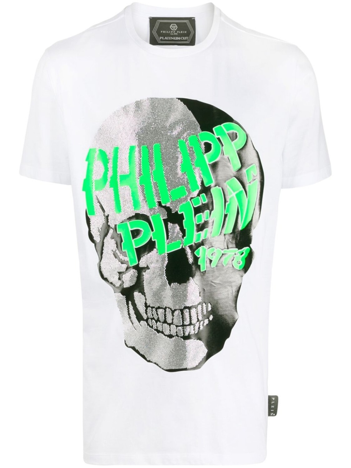 

Футболка с декором Skull Philipp Plein, белый