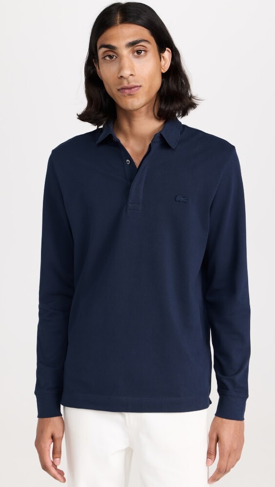 

Поло Lacoste Long Sleeve Stretch Cotton Paris, нави