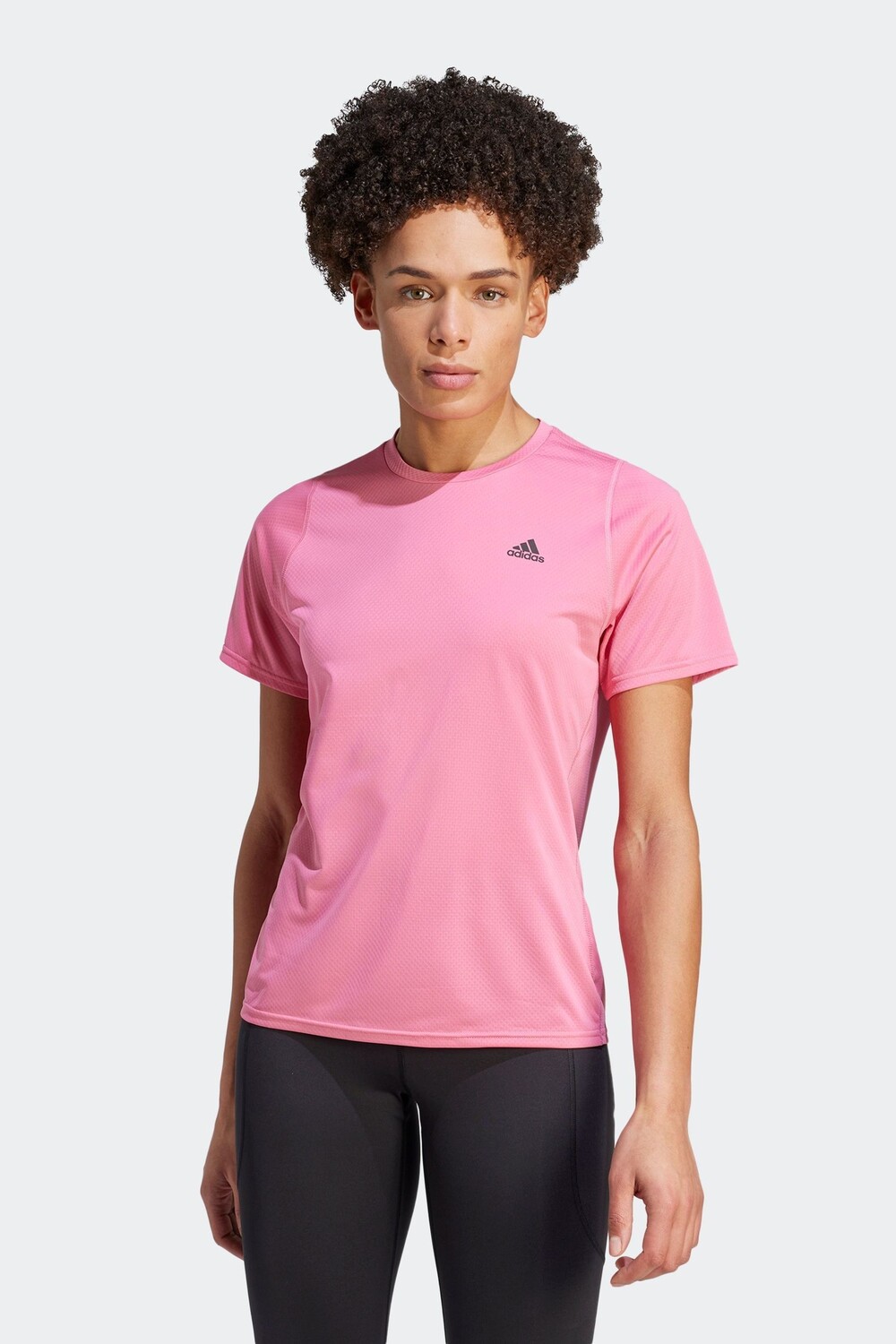 

Футболка Performance для бега с короткими рукавами adidas, розовый