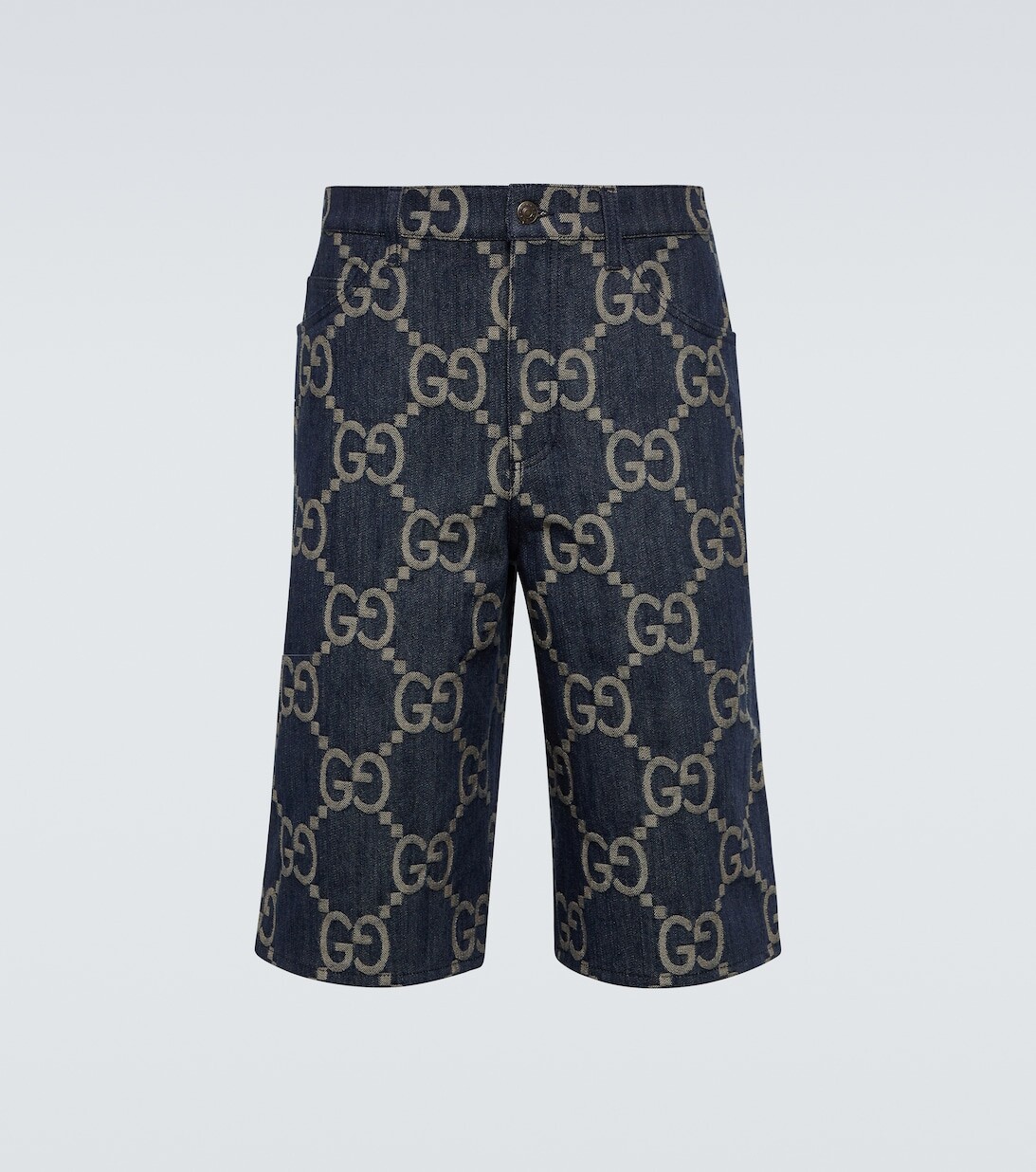 

Шорты Jumbo с узором GG Gucci, синий