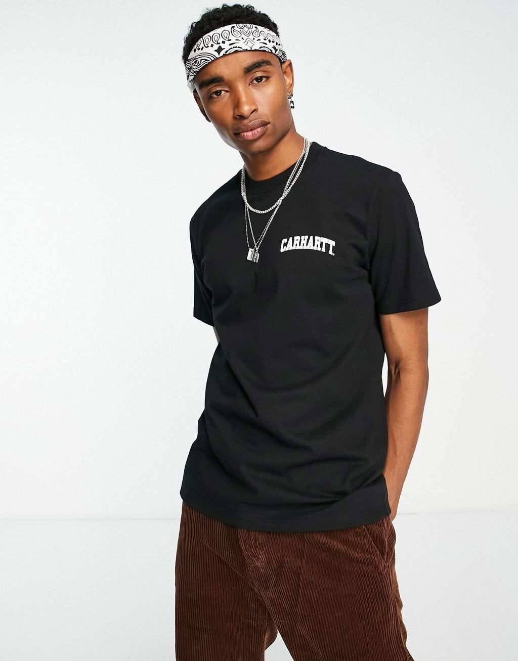 

Черная университетская футболка Carhartt WIP, Черный