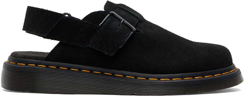 

Черные замшевые мюли с пяткой на пятке Jorge II Dr. Martens, цвет Black E.H. suede