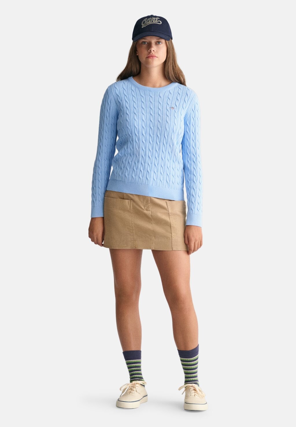 

Свитер Shield C Neck GANT, цвет light blue