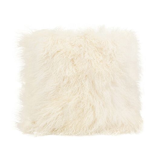 

Большая подушка из меха ягненка, 22 x 22 дюйма MOE'S HOME COLLECTION, цвет Ivory/Cream