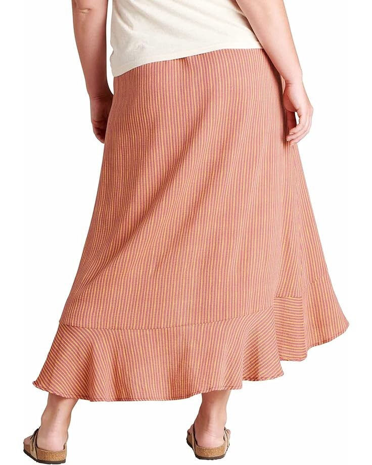 

Юбка Toad&Co Manzana Ruffle Maxi Skirt, цвет Lily Stripe