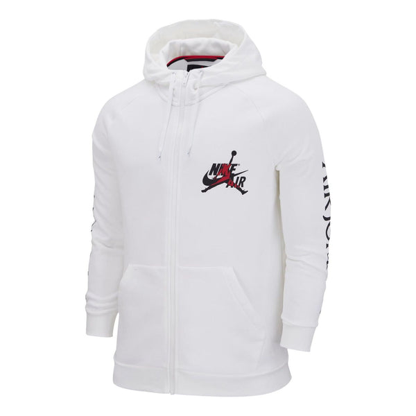 Куртка Air Jordan Hooded Zipper Jacket Men's White, белый цена и фото