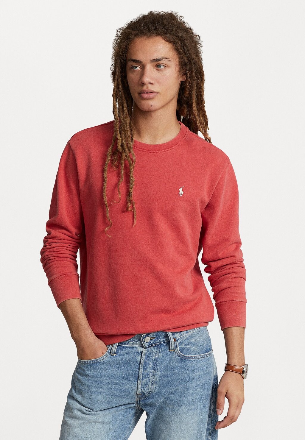 

Толстовка Long Sleeve Polo Ralph Lauren, цвет post red