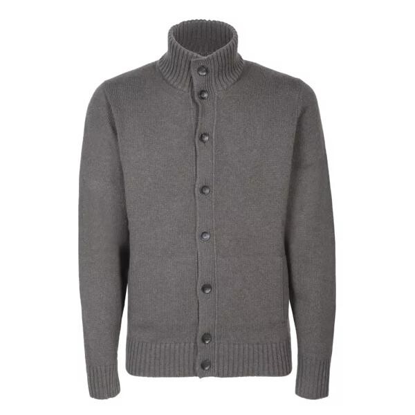 

Кардиган high neck cardigan Zanone, серый