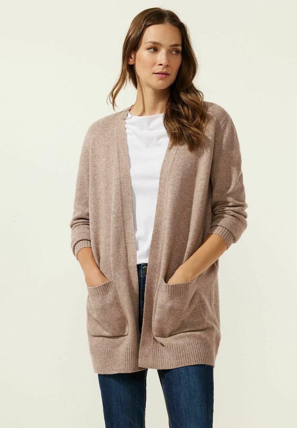 

Кардиган COSY MELANGE Street One, цвет braun