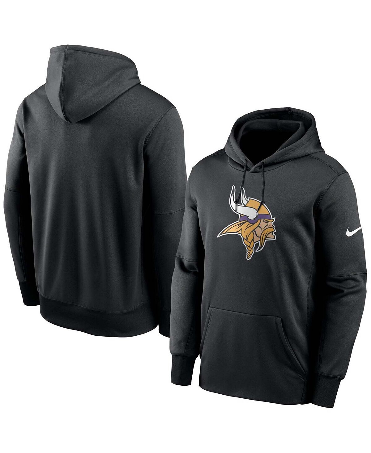 

Мужской черный пуловер с капюшоном Minnesota Vikings Fan Gear Primary Logo Performance Nike